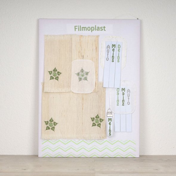Semplix Filmoplast® (50 cm x 4,9 m/ selbstkleb. Stickvlies zum Wegreißen/ weiß)