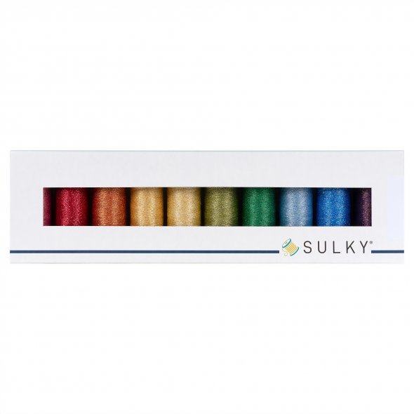 Sulky Poly Sparkle 30 Colour Kit (10 Farben x 265 m)