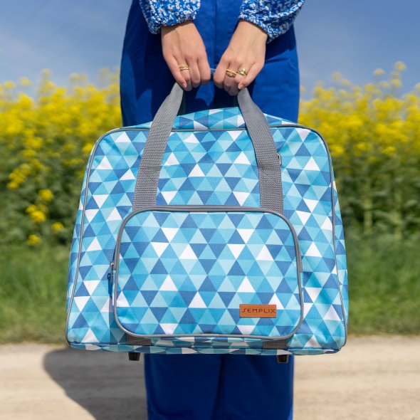 Semplix Overlocktasche Diamond Design (petrol/türkis)