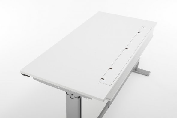 E-TABLE X-office Schreibtisch Homeoffice Kabelöffn./ höhenverst. 60.17.11