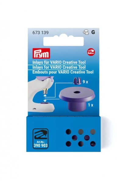 Prym Inlays für VARIO Creative Tool 9 St. (violett)