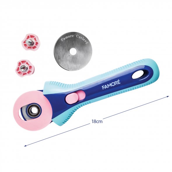 Rollschneider Famore (45 mm) mühelos schneiden dank Präzisionskugellager