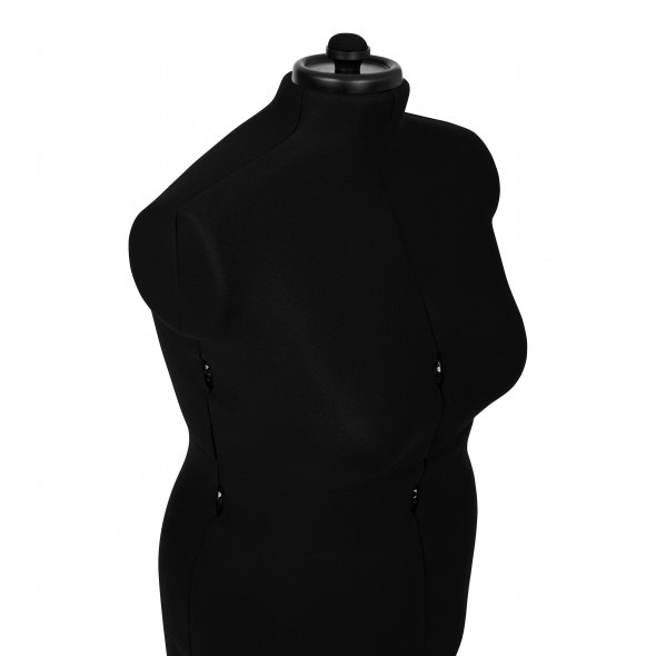 Schneiderpuppe/Schneiderbüste Supa Fit "L" mit Rollen (verstellbar / schwarz)