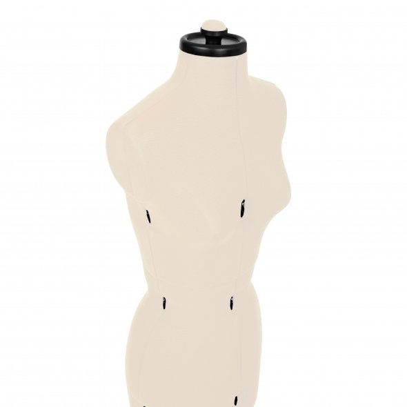 Schneiderpuppe/Schneiderbüste Supa Fit "S" mit Rollen (verstellbar / beige)