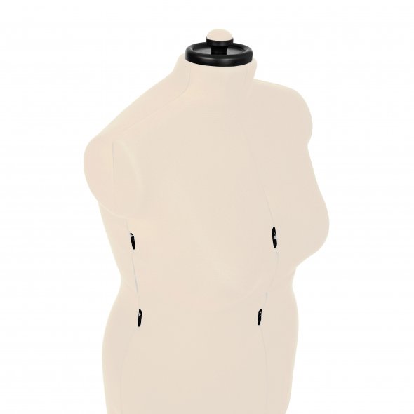 Schneiderpuppe/Schneiderbüste Supa Fit "L" mit Rollen (verstellbar / beige)