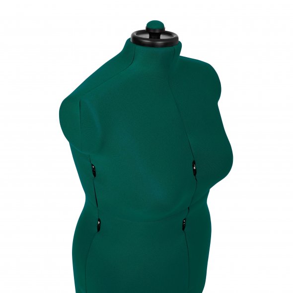 Schneiderpuppe/Schneiderbüste Supa Fit "L" mit Rollen (verstellbar / türkis)