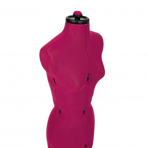 Schneiderpuppe/Schneiderbüste Supa Fit "S" mit Rollen (verstellbar / pink)