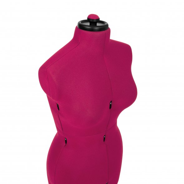 Schneiderpuppe/Schneiderbüste Supa Fit "M" mit Rollen (verstellbar / pink)