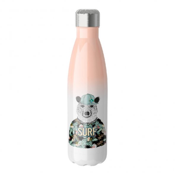 Thermo-Trinkflasche mit Farbverlauf (500 ml / für Sublimationsdrucke geeignet)