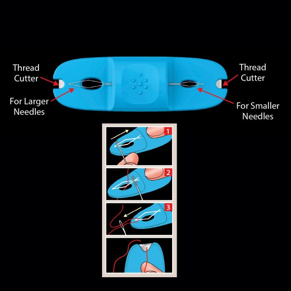Taylor Seville Magic 2-in1 Needle Threader - Nadeleinfädler mit Abschneider