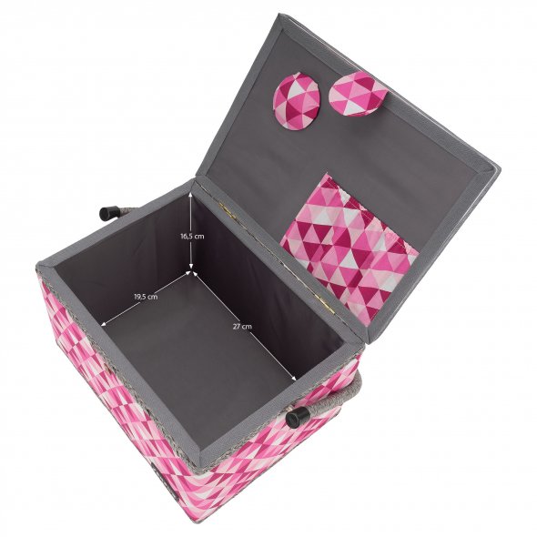 Semplix Nähkorb Diamond (beere/rosa)