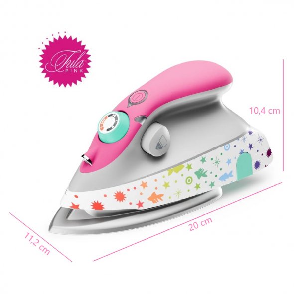 oliso x Tula Pink M3Pro Mini Projekt-Dampf-Bügeleisen (pink)