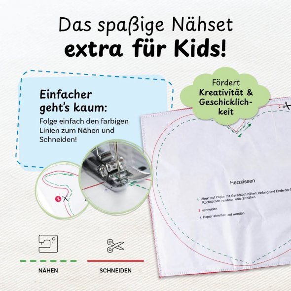 cuci cuci Nähbaukastenset "Herz Liebling"