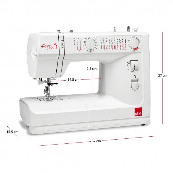 Elna eXplore 240S mechanische Nähmaschine (rot)