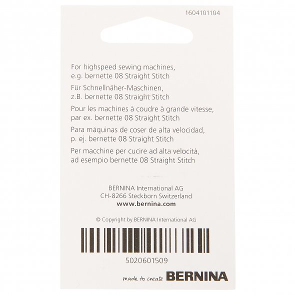 Bernina Schnellnäher Nadeln / Stärke 90 / 5 Nadeln / für B08 Straight Stitch