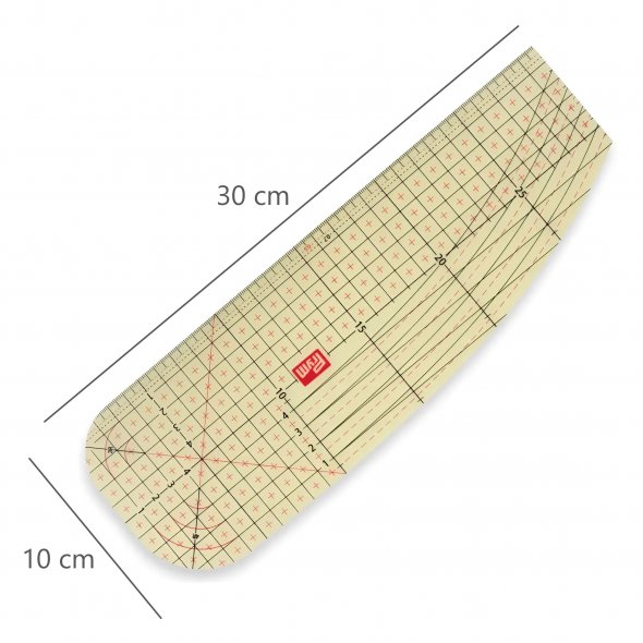 Prym Bügellineal 10 x 30 cm (transparent)