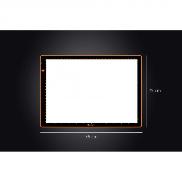 Daylight Wafer 1 Light Pad A4 (Lichtbox / B35xH25xT0,8 cm / dimmbar)