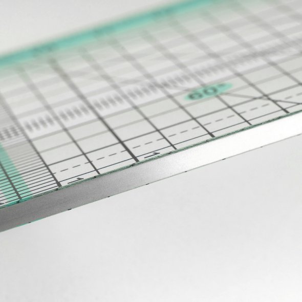Kearing Patchwork Lineal mit Metallkante (20 x 6 cm)