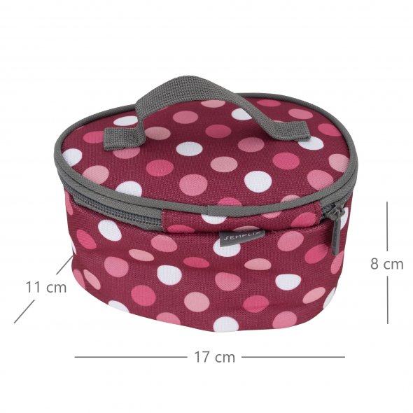 Semplix Soft-Reisebügeleisentasche Polka Dots berry