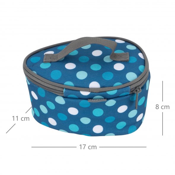 Semplix Soft-Reisebügeleisentasche Polka Dots petrol