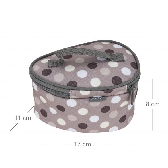 Semplix Soft-Reisebügeleisentasche Polka Dots gray/stone