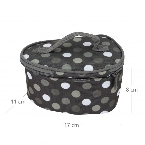 Semplix Soft-Reisebügeleisentasche Polka Dots anthrazit