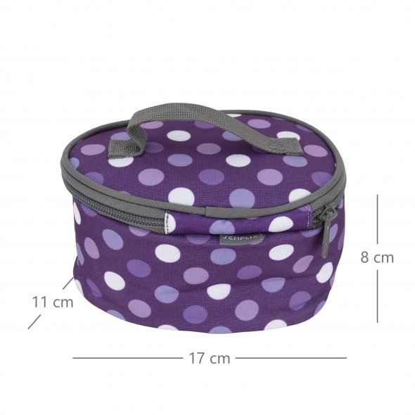 Semplix Soft-Reisebügeleisentasche Polka Dots purple