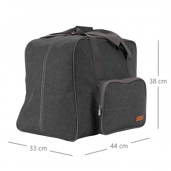 Semplix Overlocktasche anthrazit/grau (44 x 38 x 33 cm)