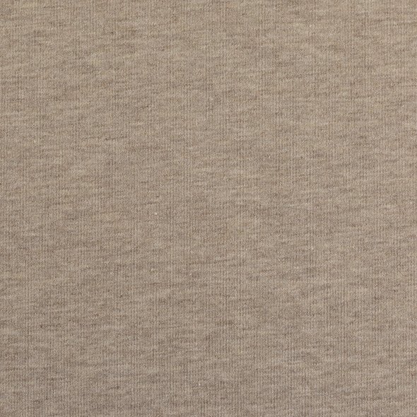 Baumwoll Sweat Stoff Eike angeraut melange - Eike melange von Swafing 001173-beige: 1,0m