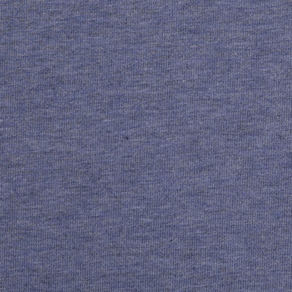 Baumwoll Sweat Stoff Eike angeraut melange - Eike melange von Swafing 001253-blau: 1,0m