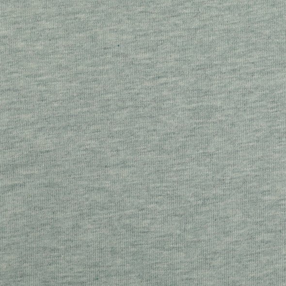 Baumwoll Sweat Stoff Eike angeraut melange - Eike melange von Swafing 001263-mint: 1,0m