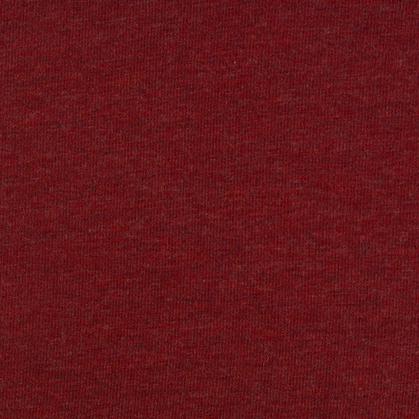 Baumwoll Sweat Stoff Eike angeraut melange - Eike melange von Swafing 001338-burgundy: 1,0m