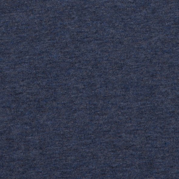 Baumwoll Sweat Stoff Eike angeraut melange - Eike melange von Swafing 001597-jeansblau: 1,0m