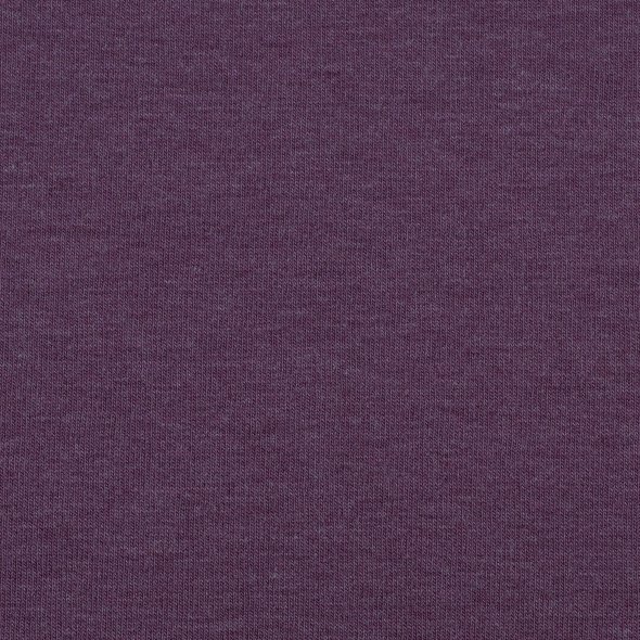 Baumwoll Sweat Stoff Eike angeraut melange - Eike melange von Swafing 001646-lila: 1,0m