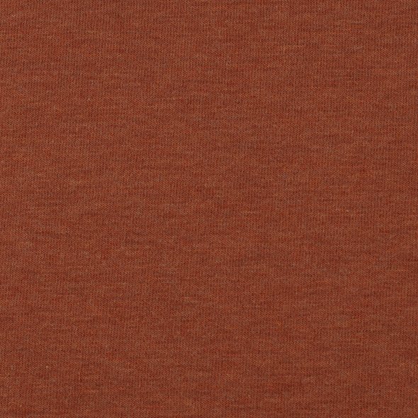 Baumwoll Sweat Stoff Eike angeraut melange - Eike melange von Swafing 001714-terracotta: 1,0m