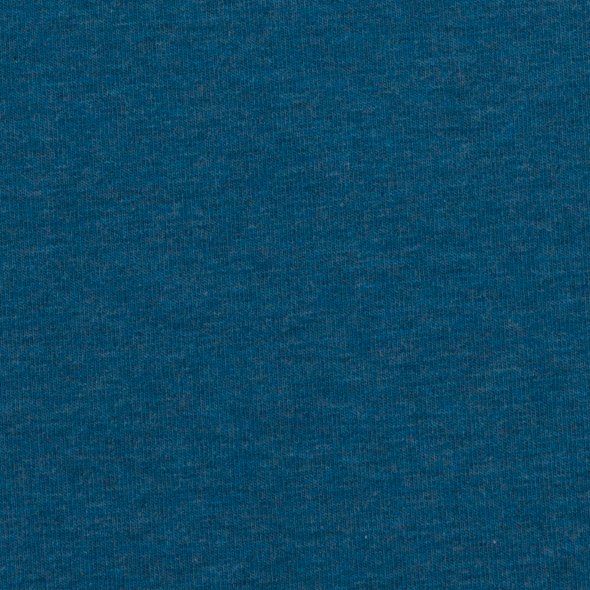 Baumwoll Sweat Stoff Eike angeraut melange - Eike melange von Swafing 001748-petrol: 1,0m