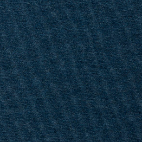 Baumwoll Sweat Stoff Eike angeraut melange - Eike melange von Swafing 001749-dunkelpetrol: 1,0m