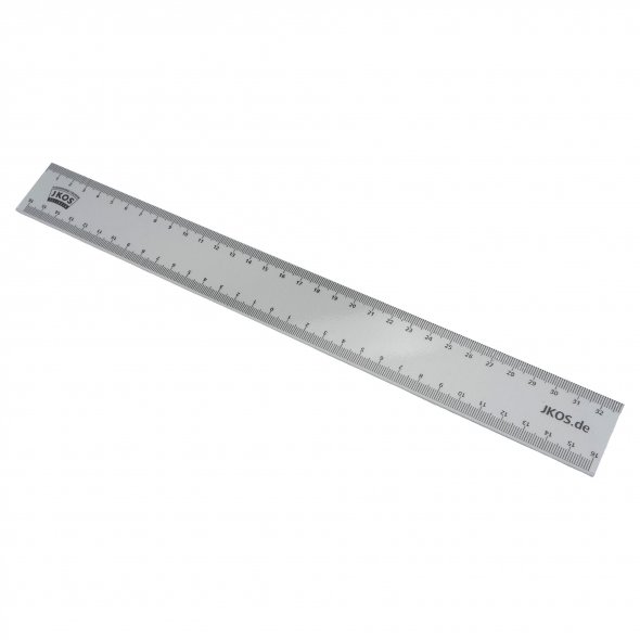 JKOS Aluminium Lineal (klein / 32 cm / 16+16 cm Skallierung)
