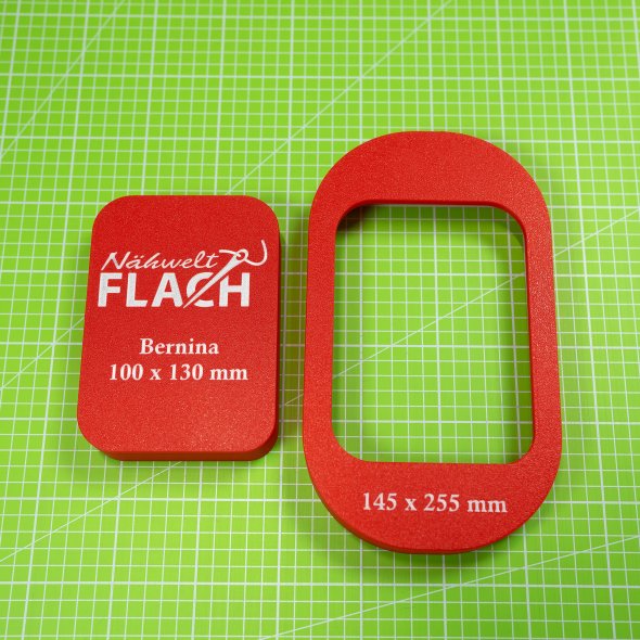 Erweiterung Unterlage für Bernina Stickrahmen auf 145x255 mm (rot)