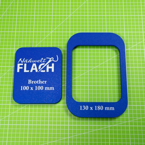 Erweiterung Unterlage für Brother Stickrahmen auf 130x180 mm (blau)
