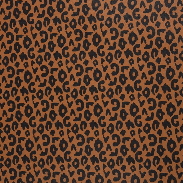 Kunstleder Happy Leo by Cherry Picking (0,6 x 1,4 m) 315299-braun/schwarz