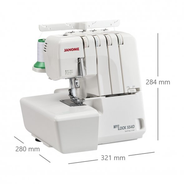 Janome MyLock 554D Sailing Line 4-Faden Overlock