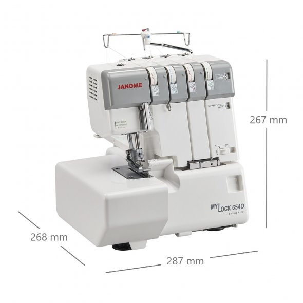 Janome MyLock 654D Sailing Line 4-Faden Overlock