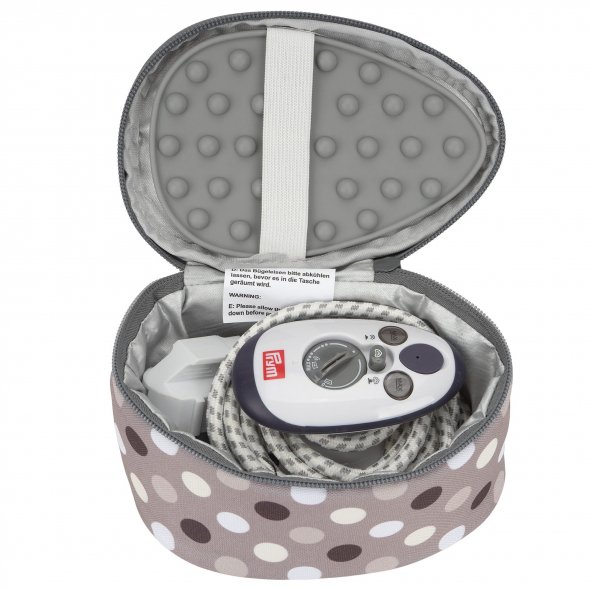 Semplix Mini-Dampfbügeleisen-Set Polka Dots gray-stone/grau