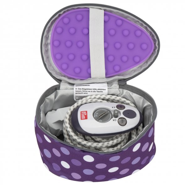 Semplix Mini-Dampfbügeleisen-Set Polka Dots purple/lila