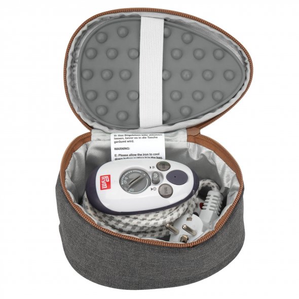 Semplix Mini-Dampfbügeleisen-Set anthrazit/braun/grau