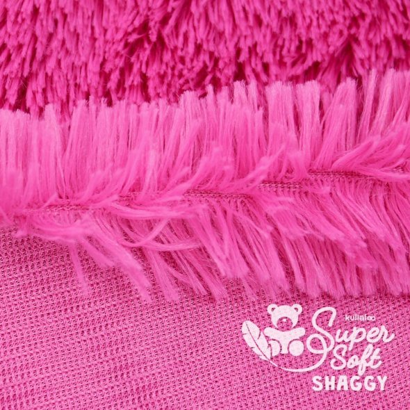 Kullaloo Zottelplüsch SHAGGY (Meterware / 20 mm Florlänge / SuperSoft / Stoff) 62381 - pink: 1,0m