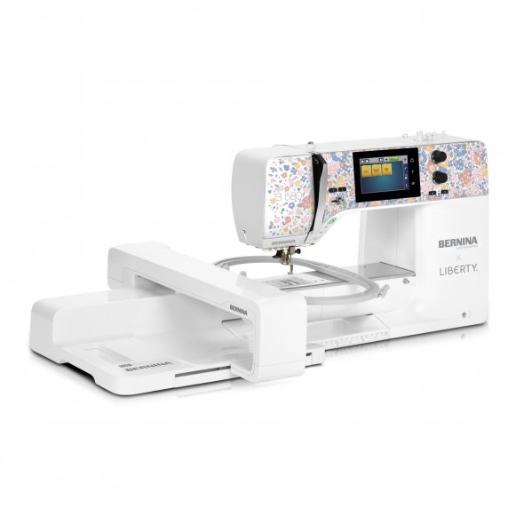 Bernina 580 LIBERTY EDITION Nähmaschine mit Stickmodul und Trolley-Set