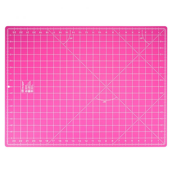 Prym Schneideunterlage (45 x 60 cm/ cm/ inch-Skalierung/ pink)