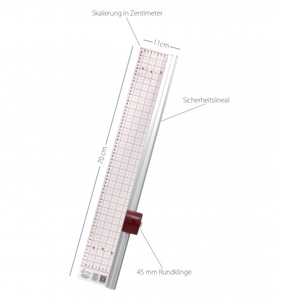 Ruler-Cutter 70 cm Schneidlineal